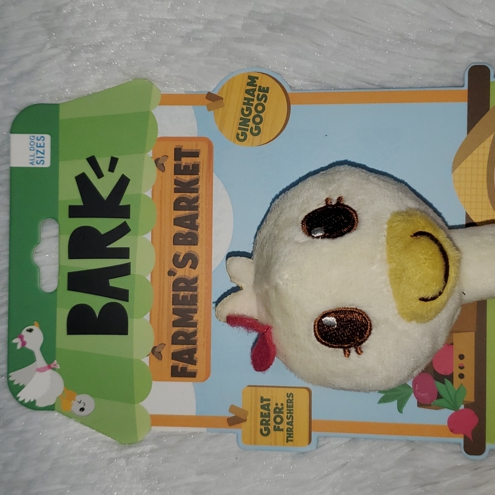 Bark Gingham Goose Dog Toy - Picture 2 of 7